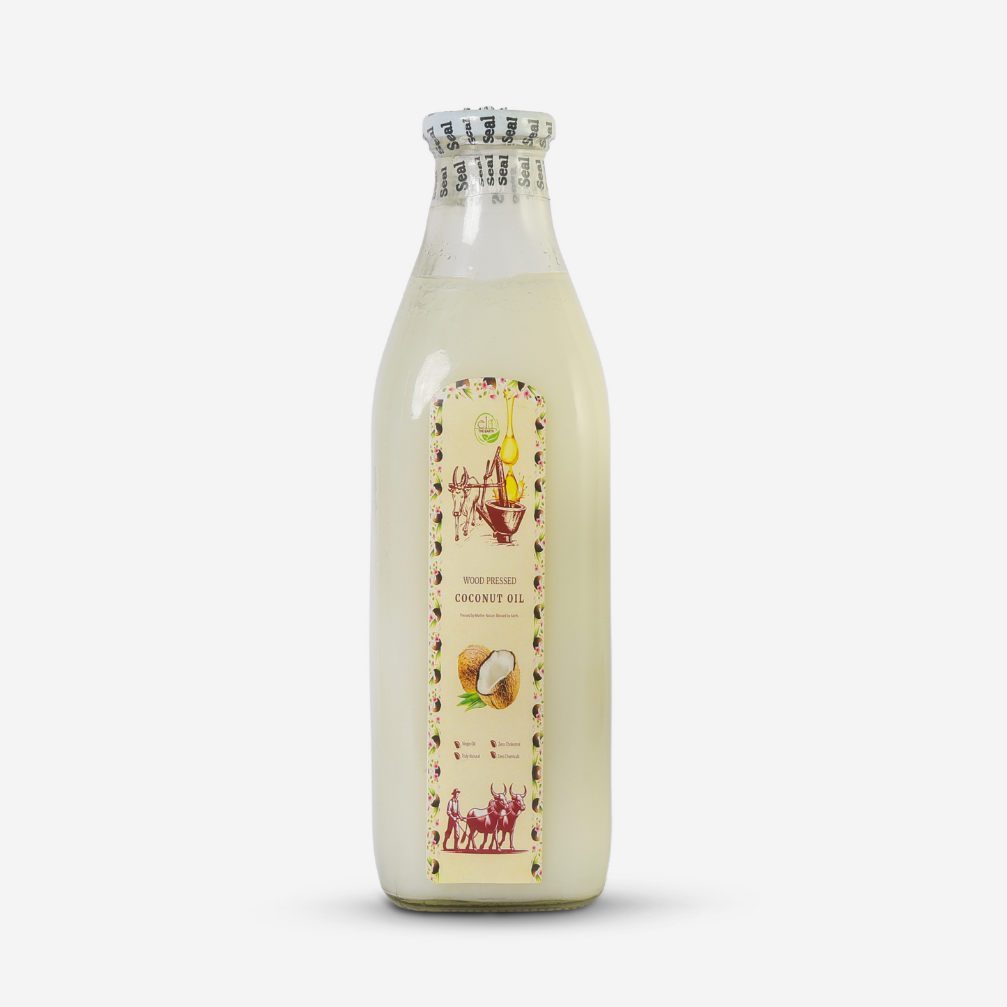 Wood pressed coconut oil