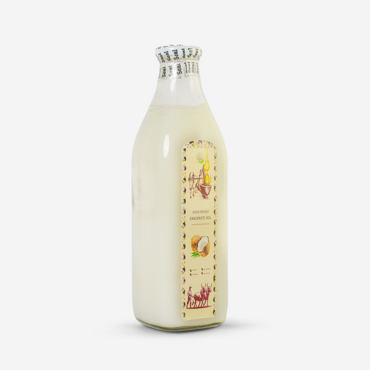 Wood pressed coconut oil