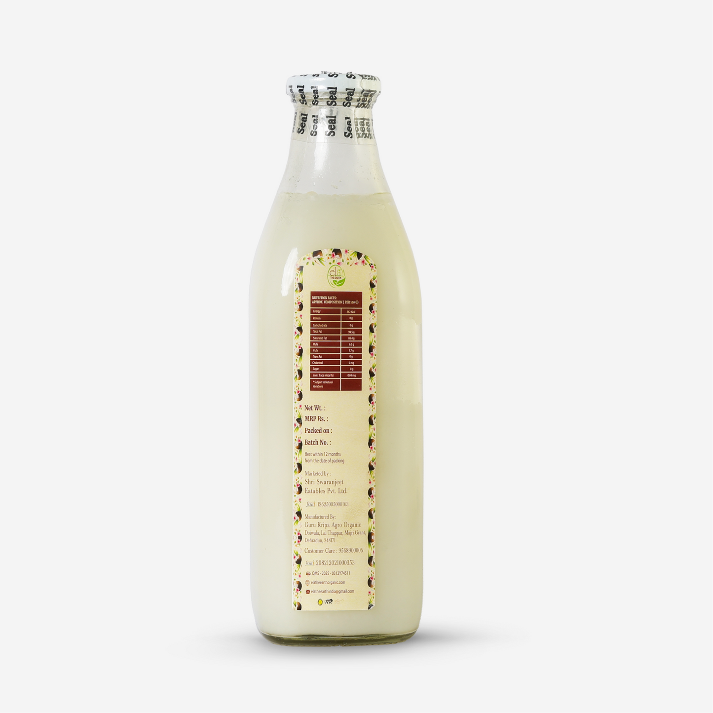 Wood pressed coconut oil